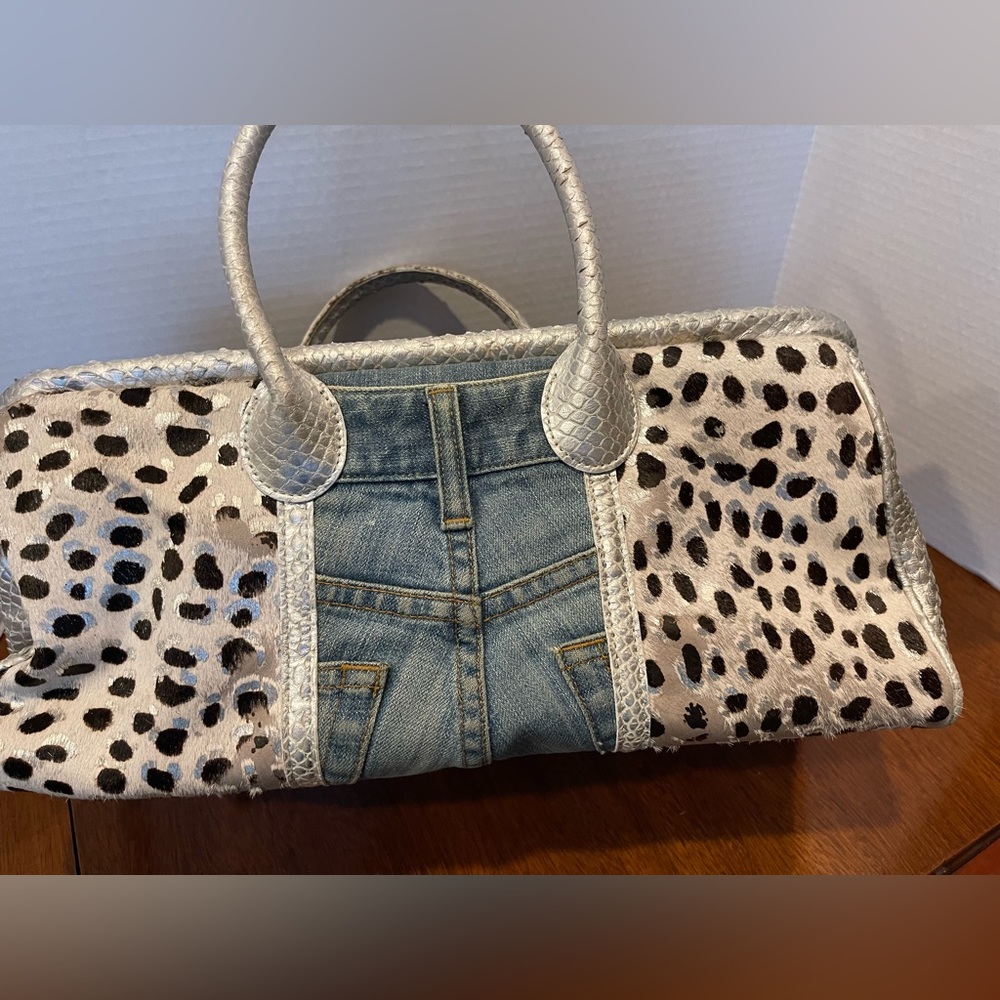 Clever Carriage jean frame handbag